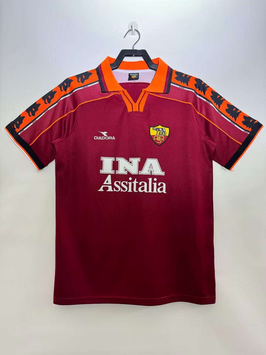 MAGLIA AS ROMA RETRO HOME 1998-1999 - ElevenDream